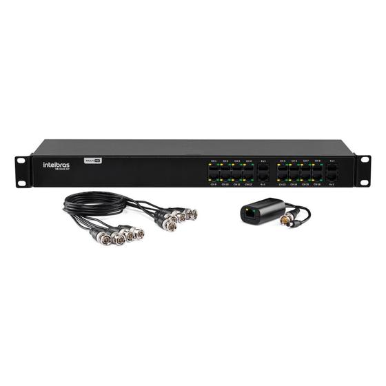 Imagem de Power Balun Intelbras VB 3016 WP C/ Alimentação Resolução 4K 16 Canais