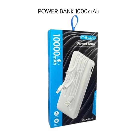 Imagem de Power Bank 10000mah Carregador Sem Fio Portátil Carga Rápida