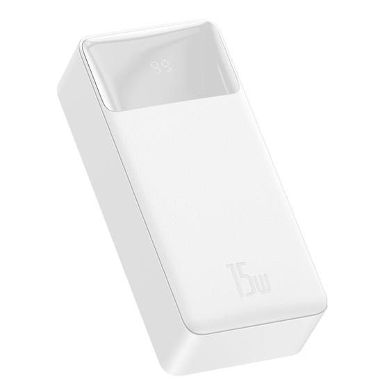 Imagem de Power Bank Baseus 30000mAh com Display Digital, Carga Rápida 15W, USB e TipoC  Bateria Externa Homologada pela Anatel