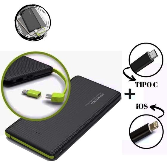 Imagem de Power Bank Carregador Bateria Portátil 10000mah Pineng