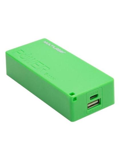 Imagem de Power bank Carregador Portátil Verde 4000 mAh Multilaser Autorizada Motorola