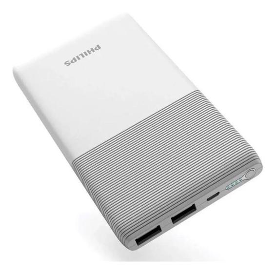 Power Bank Philips 10000 Carregador Portátil Ultrafino Menor preço em Power Bank Philips 10000 Carregador Portátil Ultrafino