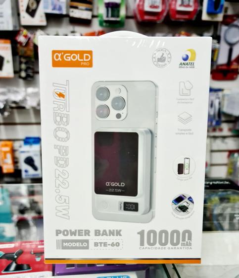 Imagem de Power Bank por Indução  10000mAh A'Gold 22.5W