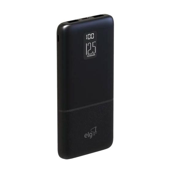 Imagem de Power Bank Portátil Elg Pb125Lcd - 2 Portas Usb - 12500Mah