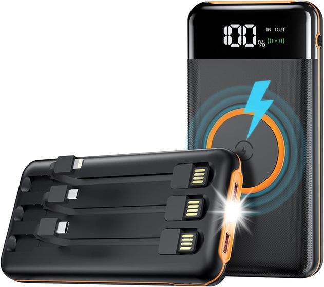 Imagem de Power Bank UYAYOHU 40000mAh - Carregador Portátil com Lanterna e Carregamento Sem Fio