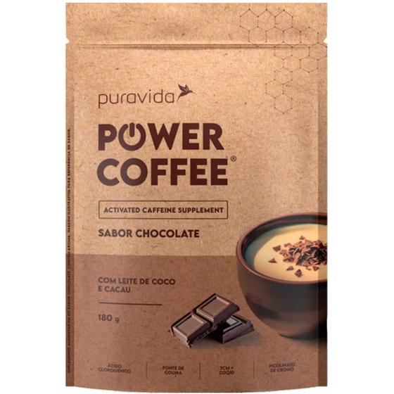 Imagem de Power Coffee Chocolate - Com Tcm + Coenzima Q10 - 180g - Pura Vida