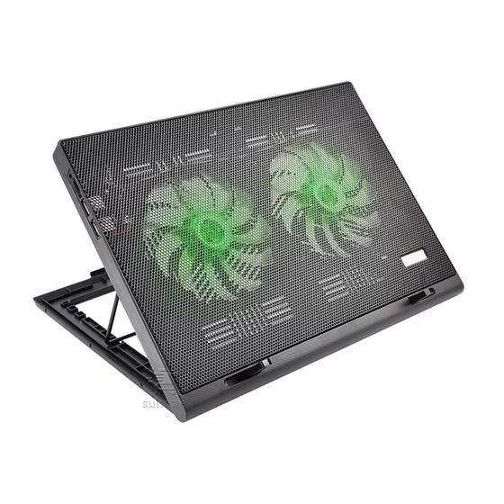 Imagem de Power Cooler Gamer Base Para Notebook LED Verde Multilaser Ac267