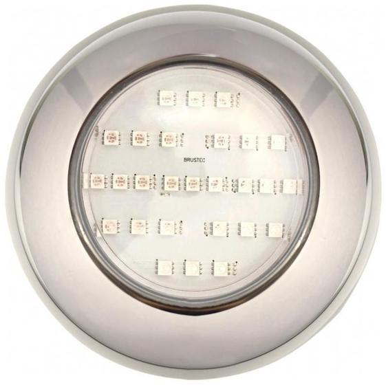 Imagem de Power Led 6W Inox Rgb Rosca Smd Brustec