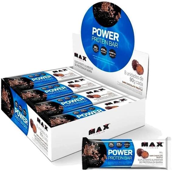 Imagem de Power protein bar (cx 8 un de 90g) - dark chocolate truffle