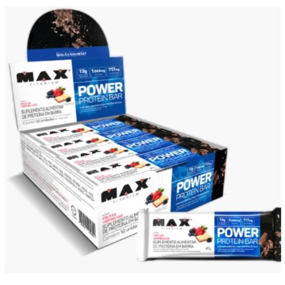 Imagem de Power Protein Bar (Cx Com 12Un De 41G) - Frutas Vermelhas