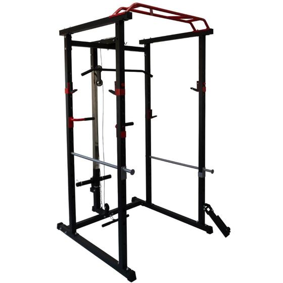 Imagem de Power Rack Gaiola Com Mono Cross Over Polia Landmine Yangfit