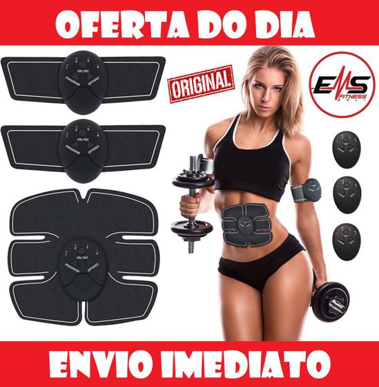 Imagem de Power Tonificador Muscular Abdominal Braço Perna Smart Fitness AbsPro Estimulador Elétrico Redutor Fortalecimento