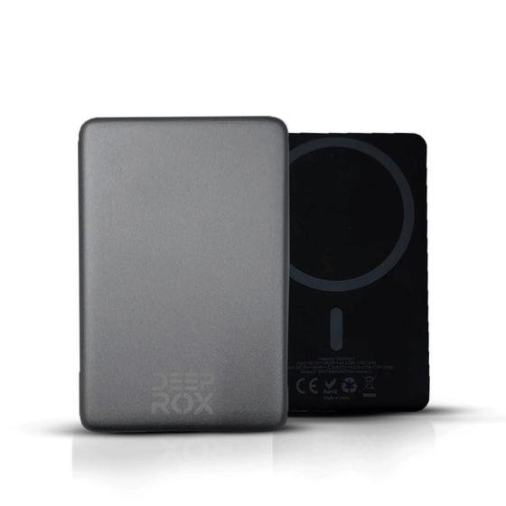 Imagem de Powerbank Magnético 5000mAh Deep Rox: Carregador Portátil Rápido, Sem Fio e Compacto
