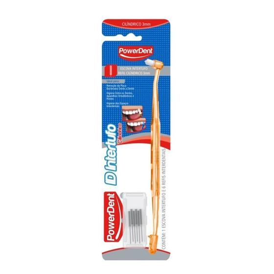 Imagem de Powerdent Escova Intertufo Cilíndrico 3mm COM 6