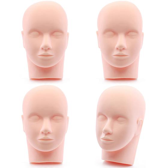 Imagem de Practice Training Head Foraineam Rubber Cosmetology Mannequin