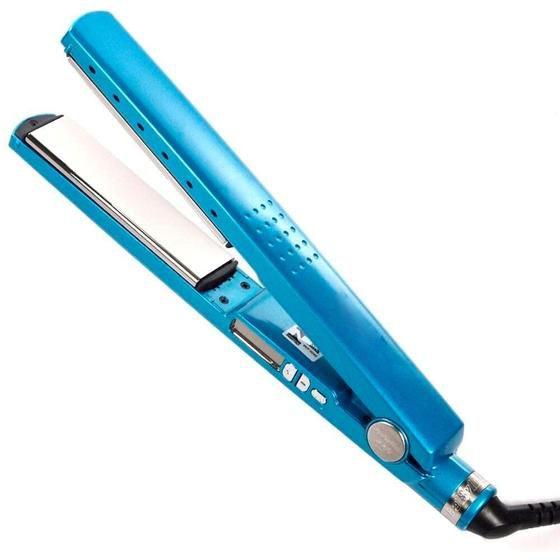 Imagem de Prancha, chapinha para cabelo 450ºf Azul 110/220v