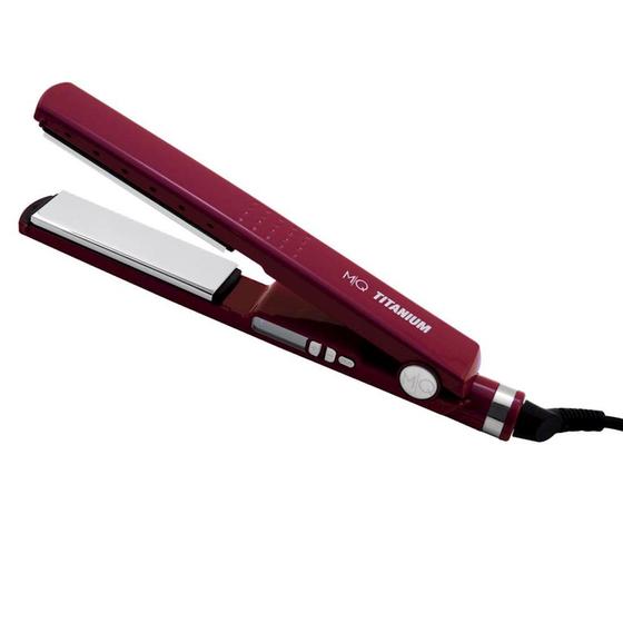Prancha De Cabelo Profissional MQ Titanium Marsala Bivolt Menor preço em Prancha De Cabelo Profissional MQ Titanium Marsala Bivolt