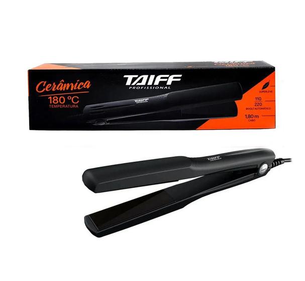 Prancha de cabelo taiff ceramica 180c bivolt Menor preço em Prancha de cabelo taiff ceramica 180c bivolt