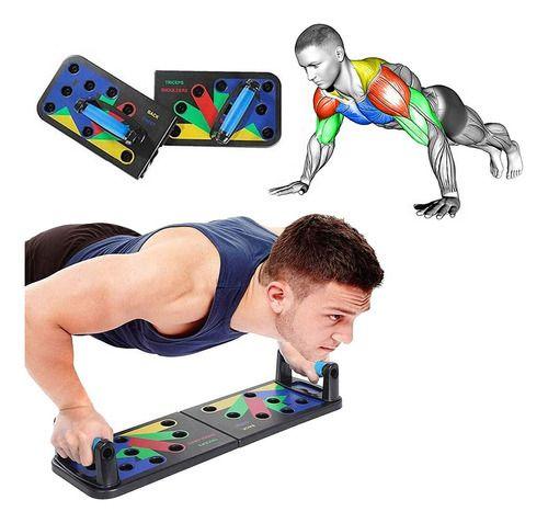 Imagem de Prancha Flexâo De Braço Push-up Exercicios Cor Preto