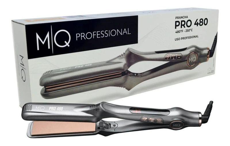 Imagem de Prancha MQ Professional Titanium Pro 480 Chumbo 480ºF/280ºC Bivolt - Mq Hair - mq profissional