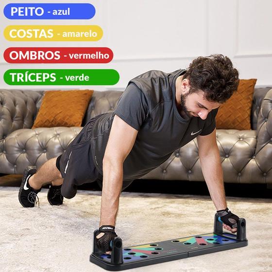 Imagem de Prancha para Flexão de Braços 9 em 1 Push Up Rack Board JT-006