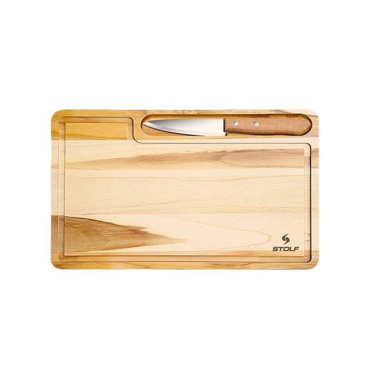 Prancha Tábua p/ Churrasco c/ faca Stolf - 39 x 25 cm Menor preço em Prancha Tábua p/ Churrasco c/ faca Stolf - 39 x 25 cm