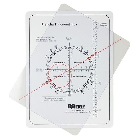 Imagem de Prancha Trigonométrica Professor Material Pedagógico Escolar