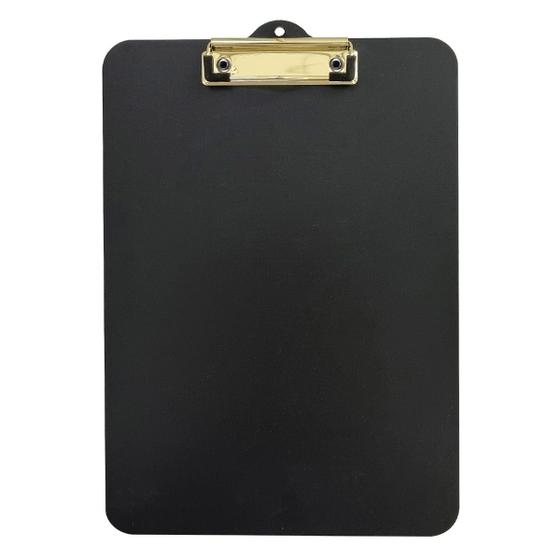 Imagem de Prancheta A4 Black Officio Stalo com Prendedor de alta eficiencia serve para escrever com giz e giz liquido