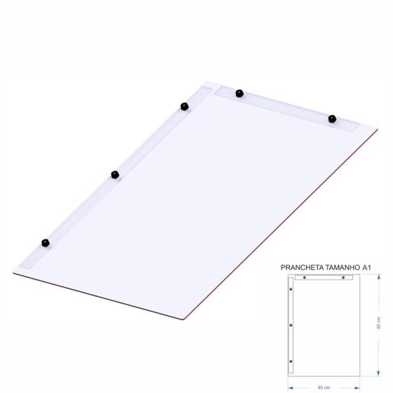 Imagem de Prancheta Desenho Técnico Arquitetura Engenharia Branco A1