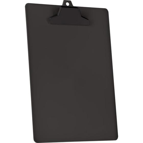 Imagem de Prancheta Plástica A4 com Prendedor Plástico Preto - Caixa com 02 Unidades