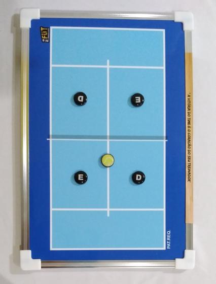 Imagem de Prancheta Tática de PADEL  Magnética de ambos os lados de 20x30cm