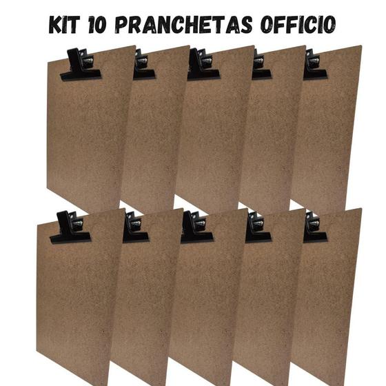 Imagem de Prancheta Vertical A4 com Pegador de Aço Kit C/10pcs