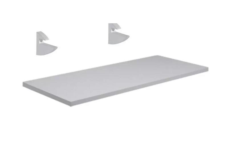 Prateleira 70x30 Cm com Suporte 100% Mdf / Mdp - Prancha Branco - MAIS MARCENARIA Menor preço em Prateleira 70x30 Cm com Suporte 100% Mdf / Mdp - Prancha Branco - MAIS MARCENARIA