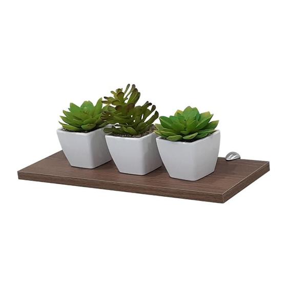 Prateleira Cor Nogal (madeira) 40 X 20cm em MDP Com Suporte Tucano - Crie Fácil Menor preço em Prateleira Cor Nogal (madeira) 40 X 20cm em MDP Com Suporte Tucano - Crie Fácil