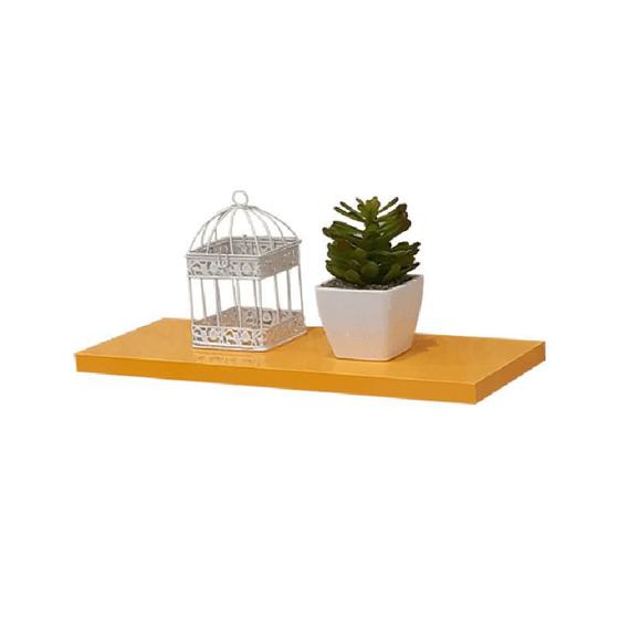 Prateleira Crie Fácil Amarela 40 X 20cm Com Suporte Invisível Menor preço em Prateleira Crie Fácil Amarela 40 X 20cm Com Suporte Invisível