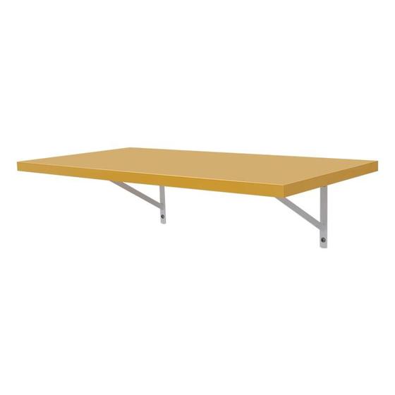 Prateleira Crie Fácil Amarela 40 X 25cm Com Suporte Mão Francesa Menor preço em Prateleira Crie Fácil Amarela 40 X 25cm Com Suporte Mão Francesa