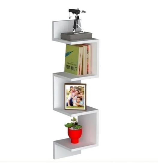 Prateleira De Canto Nicho Estante Livros Objetos Gamer Vertical Mdf Menor preço em Prateleira De Canto Nicho Estante Livros Objetos Gamer Vertical Mdf