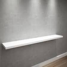 Imagem de Prateleira MDF 30cm Branco Decorativa Sala Quarto Cozinha Banheiro Simples Esmalteria Expositor Parede Porta