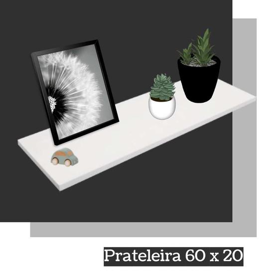 Imagem de Prateleira Mdp - Uv Studio 60 x 20 x 1,5 cm Brasforma - Branco