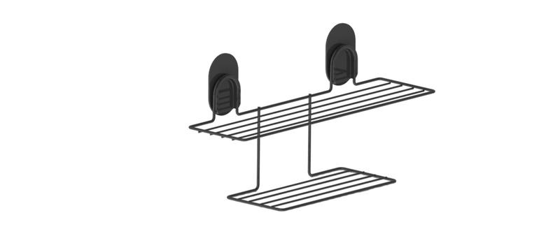 Imagem de prateleira multiuso wire grid preta