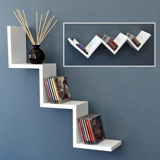 Prateleira Nicho Branco Mdf Quarto Sala P/ Livro Jogo Luxo Menor preço em Prateleira Nicho Branco Mdf Quarto Sala P/ Livro Jogo Luxo