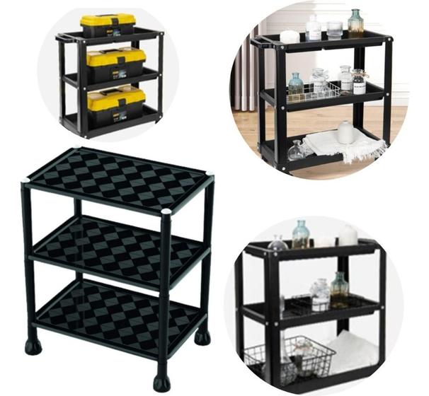 Imagem de Prateleira Organizadora Modular Multiuso Com 3 Andares