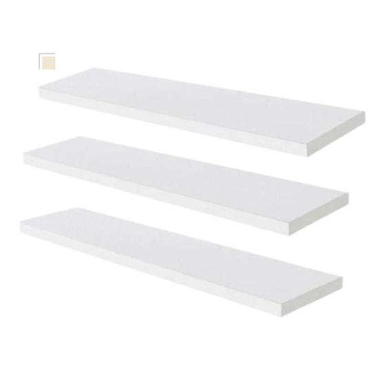 Imagem de Prateleira Para Quarto E Dormitório Em Mdf De 60cm Kit C/3