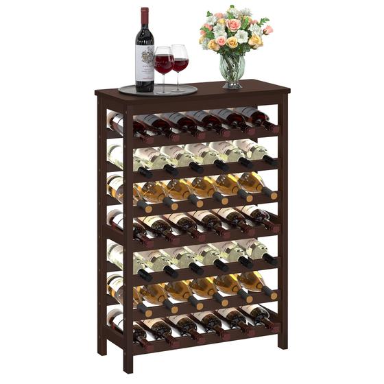 Imagem de Prateleira para Vinhos SONGMICS - 42 Garrafas - Bambu - Modelo UKWR27BR