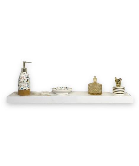 Prateleira Porcelanato Calacata Gold 73x11 C/Kit de Fixação Menor preço em Prateleira Porcelanato Calacata Gold 73x11 C/Kit de Fixação
