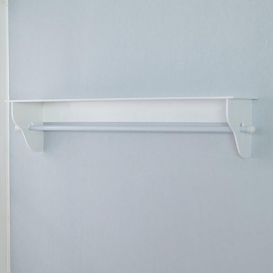 Prateleira Porta Fraldas Varão Para Quarto De Bebê Várias Cores MDF 60cm - Branco Menor preço em Prateleira Porta Fraldas Varão Para Quarto De Bebê Várias Cores MDF 60cm - Branco