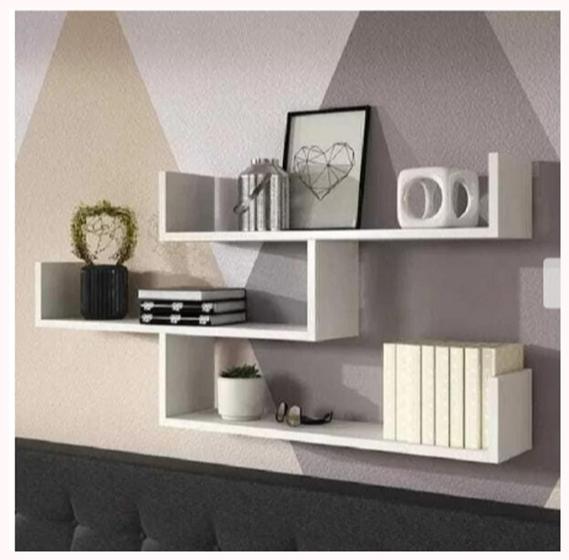Prateleiras para Livros Branco 3 Peças 40x15x15 QUARTO, COZINHA, SALA - grumobile Imagem de Prateleiras para Livros Branco 3 Peças 40x15x15 QUARTO, COZINHA, SALA