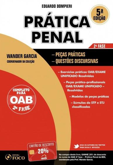 Imagem de Prática Penal: Completo Para Oab - 2º Fase - FOCO JURIDICO