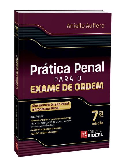 Imagem de Prática Penal para o Exame de Ordem - 7ª Edição - Rideel