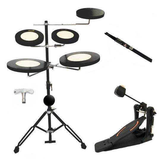 Imagem de Praticável Bateria De Estudo Torelli Tbe01 Com Pedal De Bateria Rmv